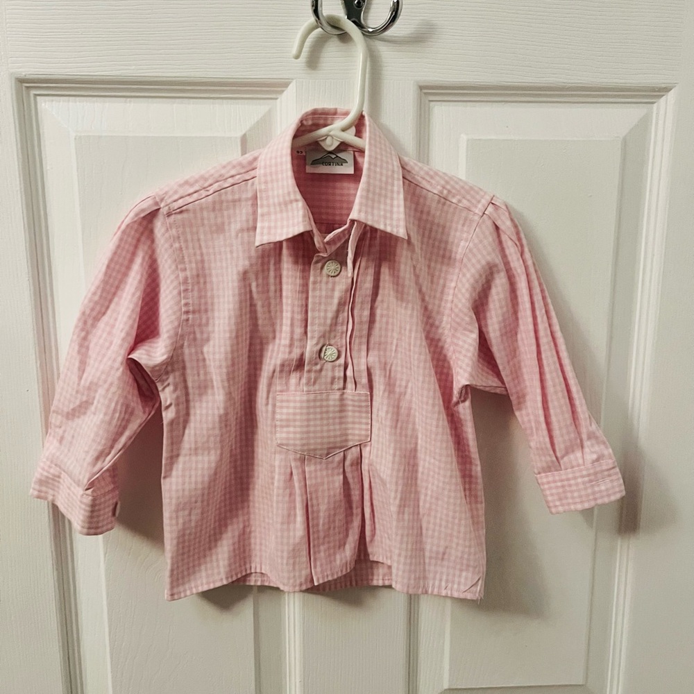 Pink Cortina Plaid Toddler Top Oktoberfest